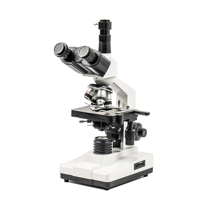 XSP-100SM Microscopio biológico multiusos con cabezal trinocular sin compensación